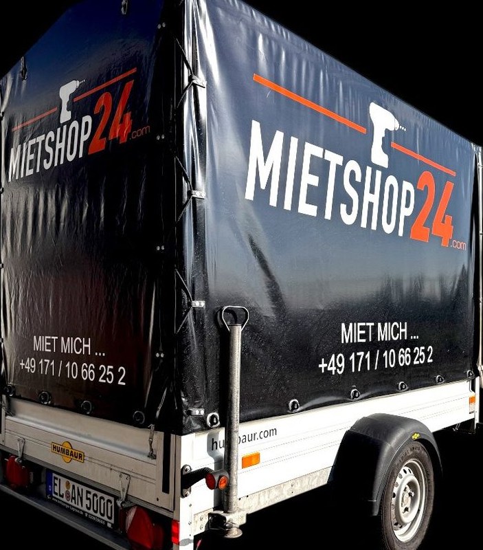 750 kg Anhänger Planenanhänger mieten bei Mietshop24