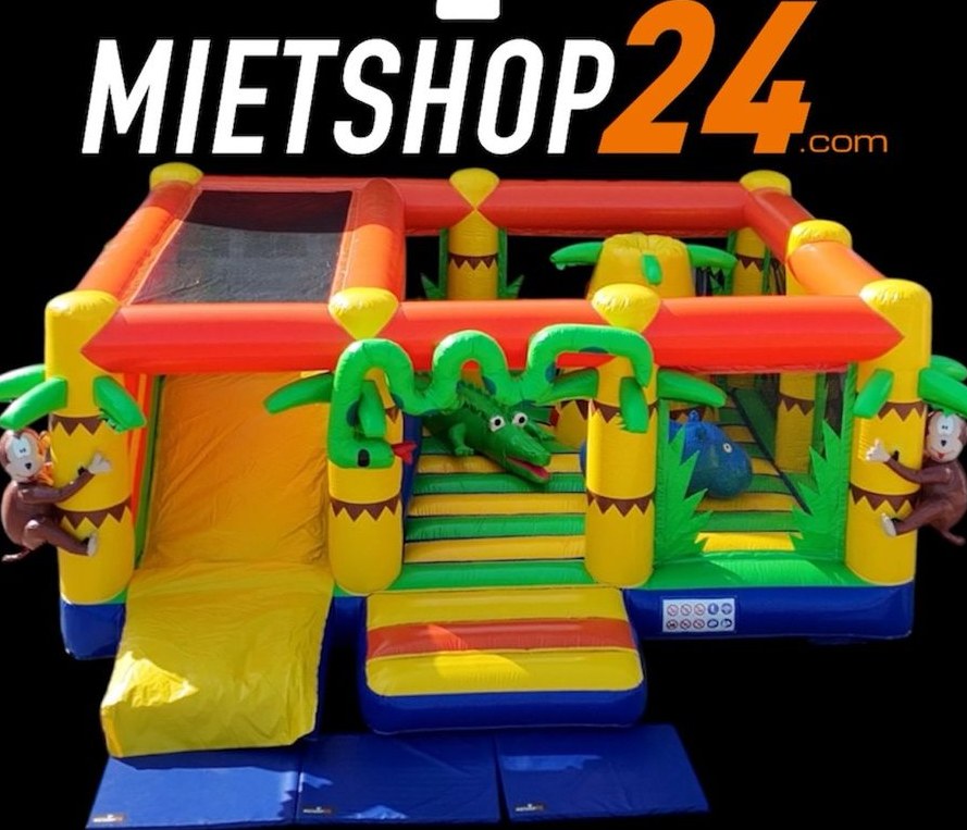 Hüpfburg Dschungel XXL EXTRA NIEDRIG mieten bei Mietshop24 – 2