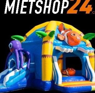 Hüpfburg 6,8x5,2m Clownfisch Seaworld mieten bei Mietshop24 – 2