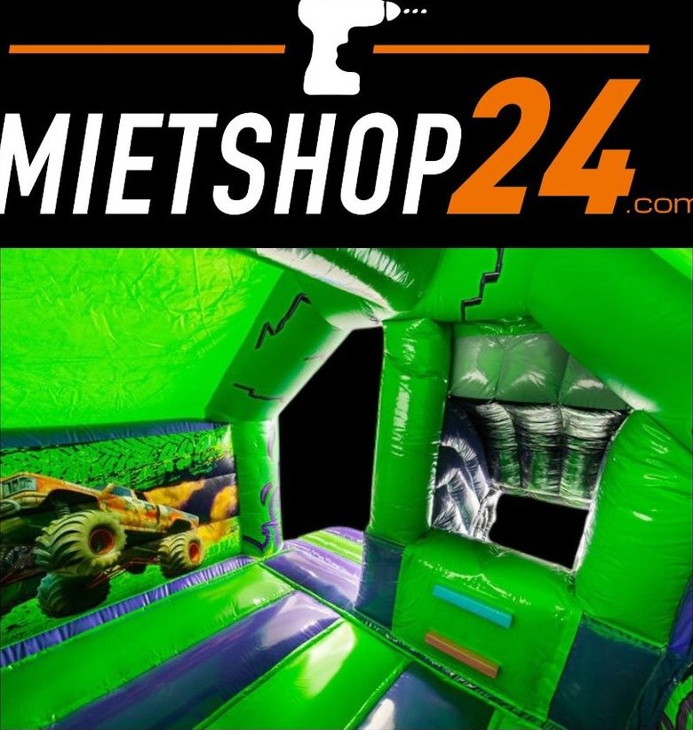 5x4m Hüpfburg Monstertruck Rutsche mieten bei Mietshop24 – 3