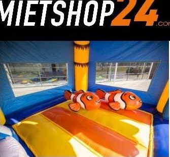 Hüpfburg 6,8x5,2m Clownfisch Seaworld mieten bei Mietshop24 – 4