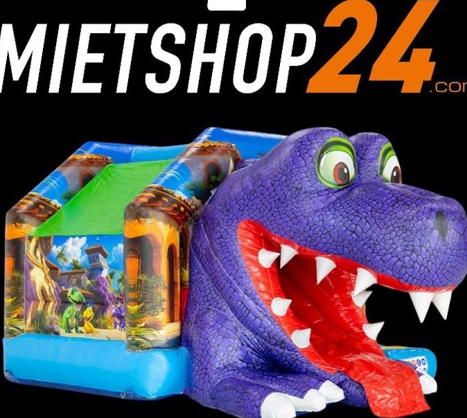 5,9mx4,2m Hüpfburg Crazy Dino Rutsche mieten bei Mietshop24 – 2