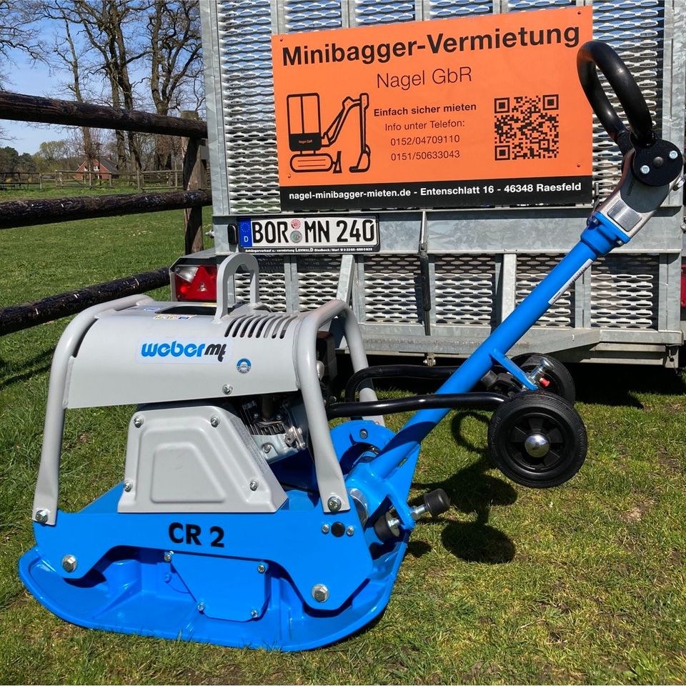 Rüttelplatte 143kg Pflaster mieten bei Minibagger Vermietung Nagel – 2