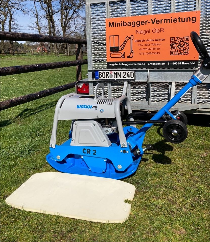 Rüttelplatte 143kg Pflaster mieten bei Minibagger Vermietung Nagel – 4