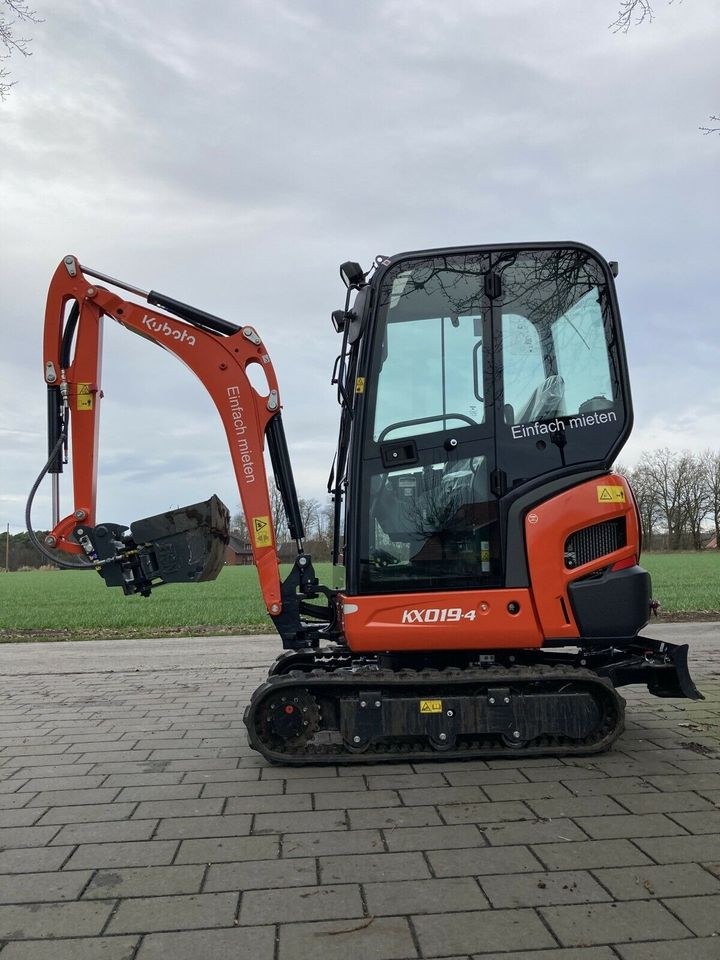 Kubota KX19 Bagger mieten bei Minibagger Vermietung Nagel