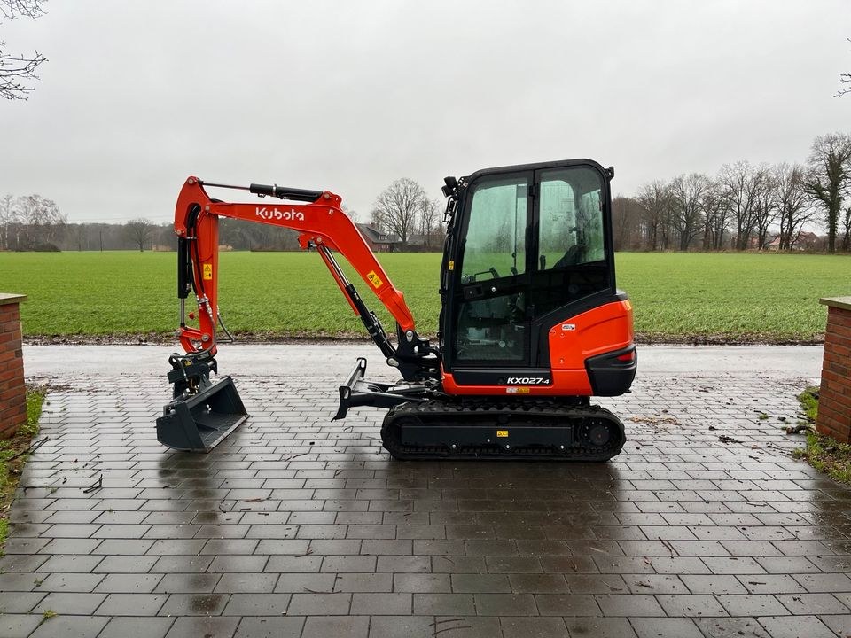 Kubota KX27 Bagger mieten bei Minibagger Vermietung Nagel