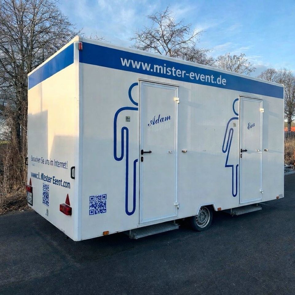Toilette WC Klo Toilettenwagen XL mieten bei Mister-Event de