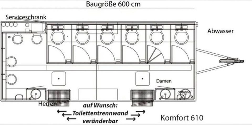 Toilette WC Klo Toilettenwagen XXL mieten bei Mister-Event de – 2