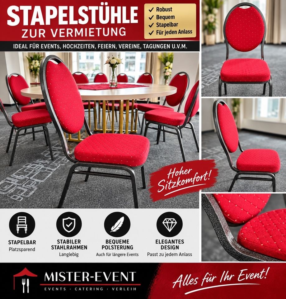 Stuhl Stühle Bankett Wedding mieten bei Mister-Event de