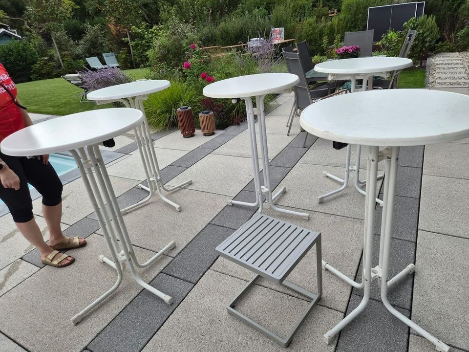 Stehtisch Bistro Tisch Husse Weihnachtsfeier mieten in Bad Vilbel – 2