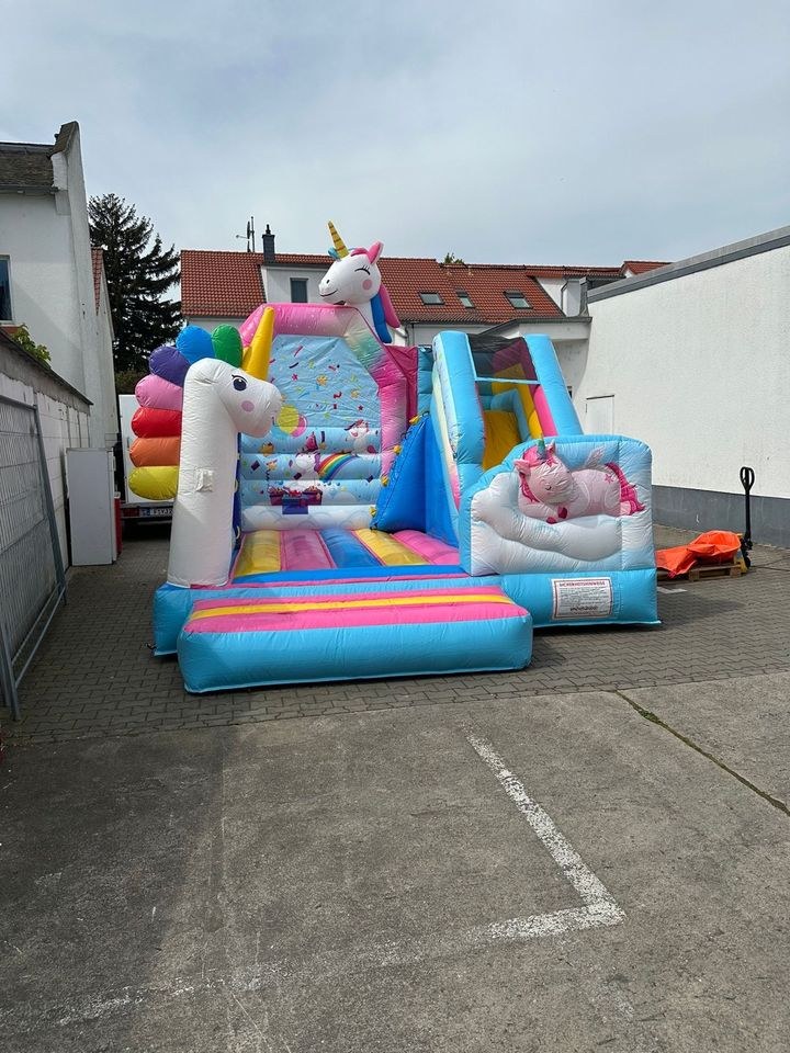 Einhorn Hüpfburg Kinder mieten in Bad Vilbel – Hüpfspaß für jede Feier – 3