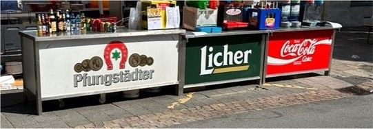 Thecken Spülen mobile Theke klapptheke Getränke mieten in Bad Vilbel