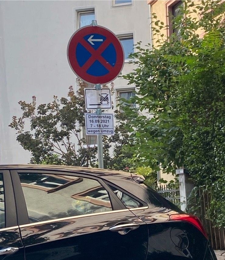 Parkverbot Halteverbot Umzug Lieferung schilder mieten in Bad Vilbel – 2