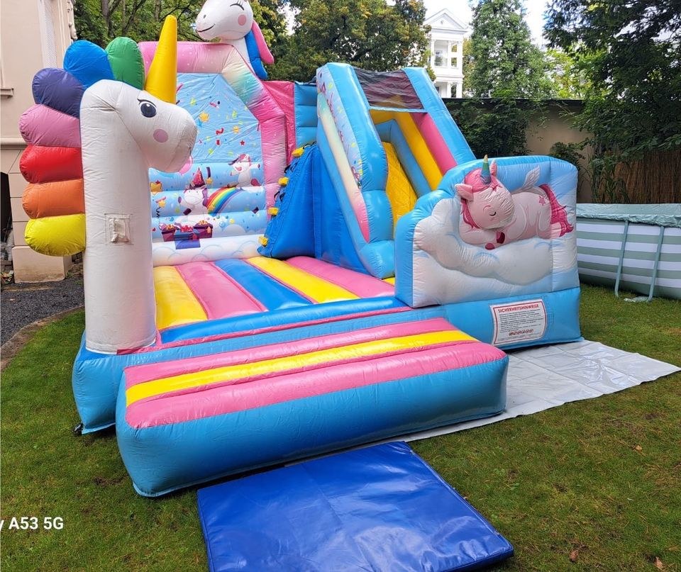 Einhorn Hüpfburg Kinder mieten in Bad Vilbel – Hüpfspaß für jede Feier
