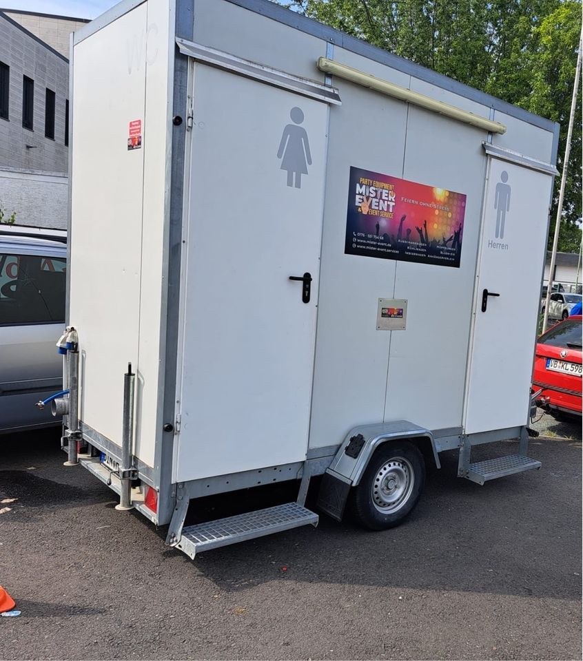 Toilettenwagen Toilette Klo WC Wagen mieten bei Mister-Event de