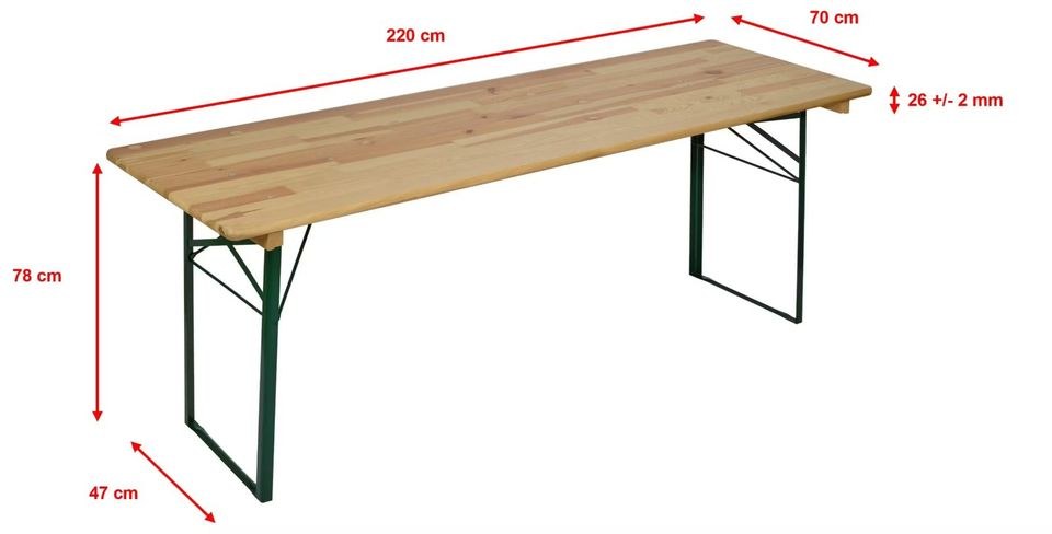 Festzeltgarnitur Bierzeltgarnitur 70 cm breit mieten bei MMP-Rent – 2