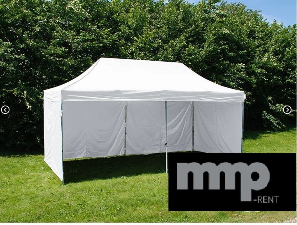 Faltzelt 3x6m Pavillon Seitenwände wasserdicht mieten bei MMP-Rent