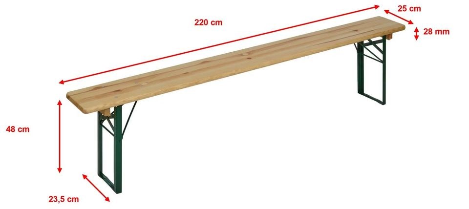 Festzeltgarnitur Bierzeltgarnitur 70 cm breit mieten bei MMP-Rent – 3