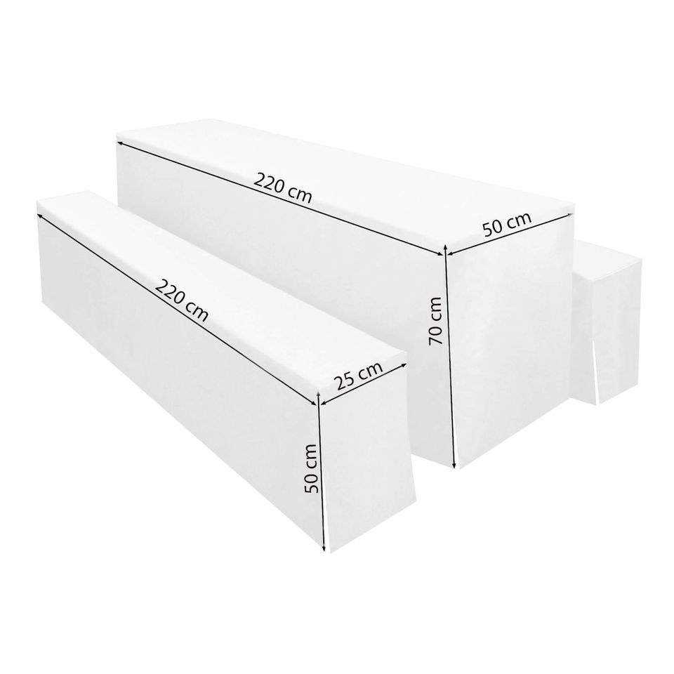 Bierzeltgarnitur 50cm inkl Polster Hussen mieten bei MMP-Rent – 2