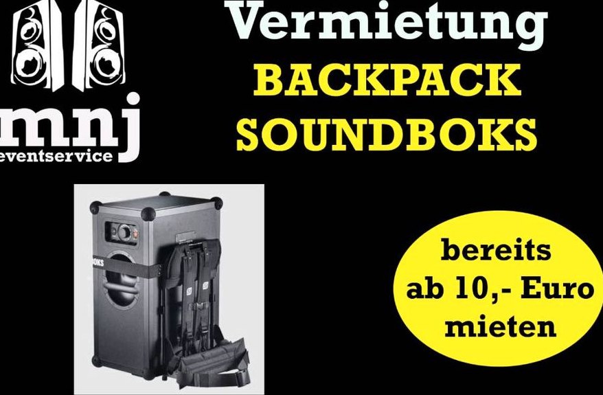 BACKPACK N Soundboks Festival Rucksack Airbeat mieten in Achim