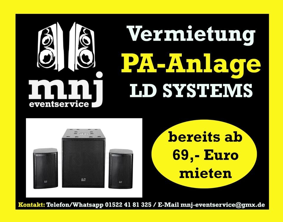 PA ANLAGE N Boxen Lautsprecher DJ mieten in Achim – Party-Sound