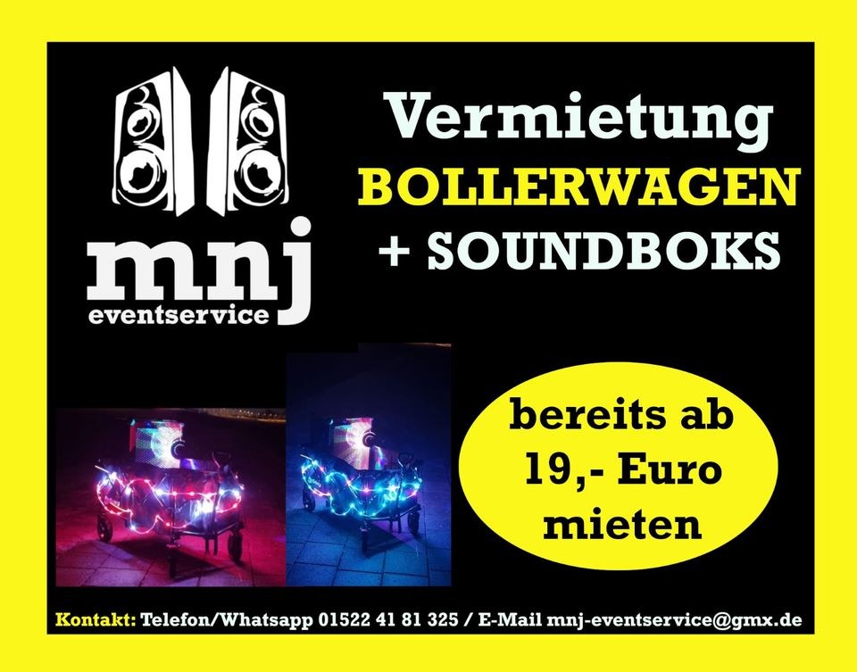 BOLLERWAGEN Musikbox N Soundboks Kohlfahrt mieten in Achim