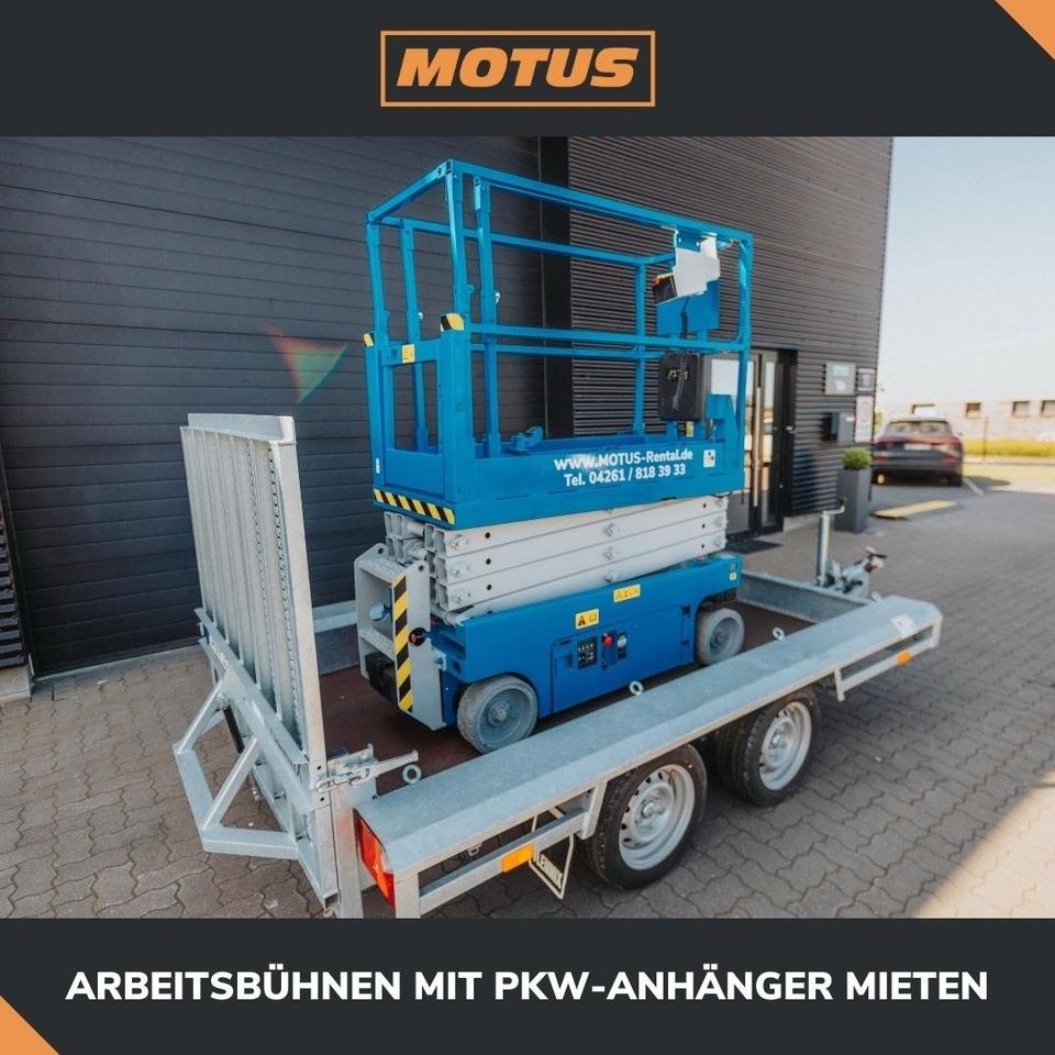 8m Arbeitsbühne mieten bei Motus Rental – für Montage & Fassade
