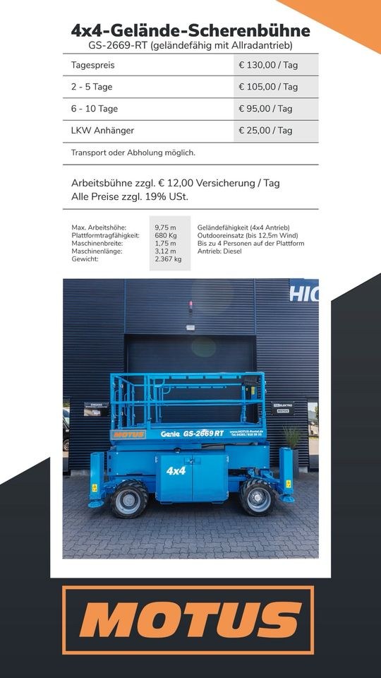 10m 4x4 GeländeSchere mieten bei Motus Rental – 2