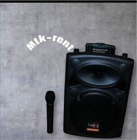 Soundanlage m Mikrofon Discolicht Nebelmaschine mieten bei MTK-Rent