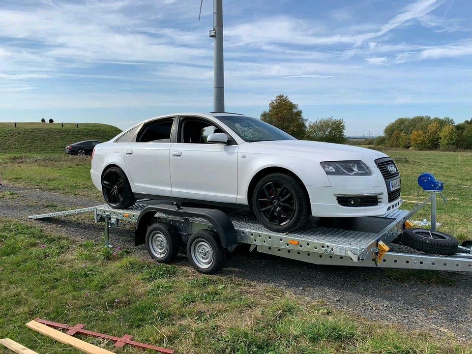 Tieflader Autotransporter Plattformanhänger mieten