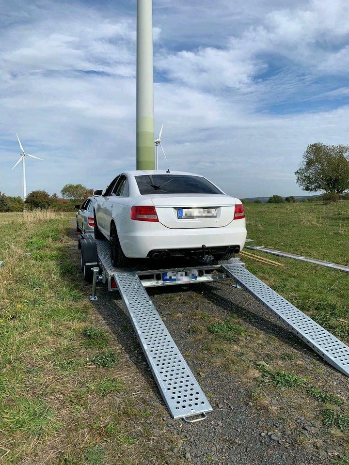 Tieflader Autotransporter Plattformanhänger mieten – 3