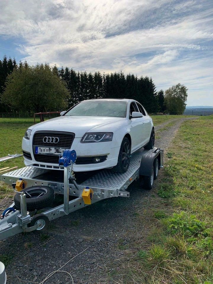 Tieflader Autotransporter Plattformanhänger mieten – 2