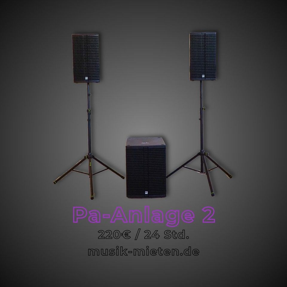 PA Anlage HK Audio RCF mieten in Witten – Party-Sound – 2