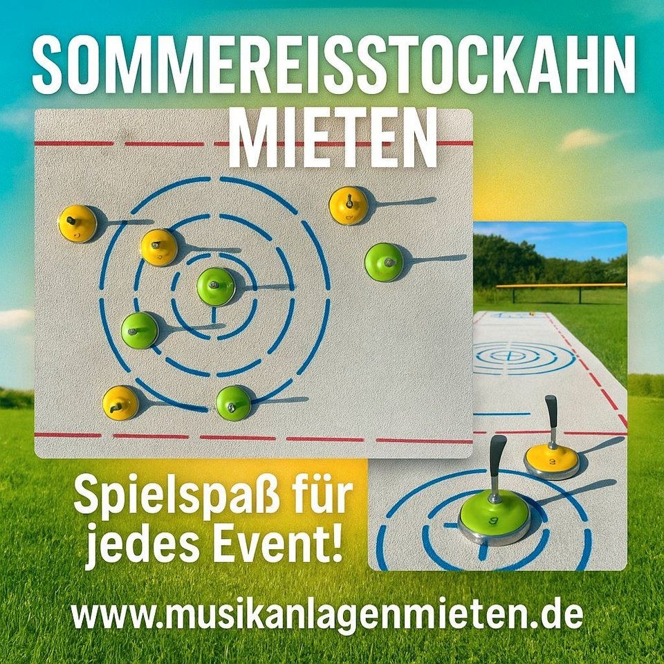 Eisstockbahn Eisstockschiessen Curling Kegeln mieten in Kierspe