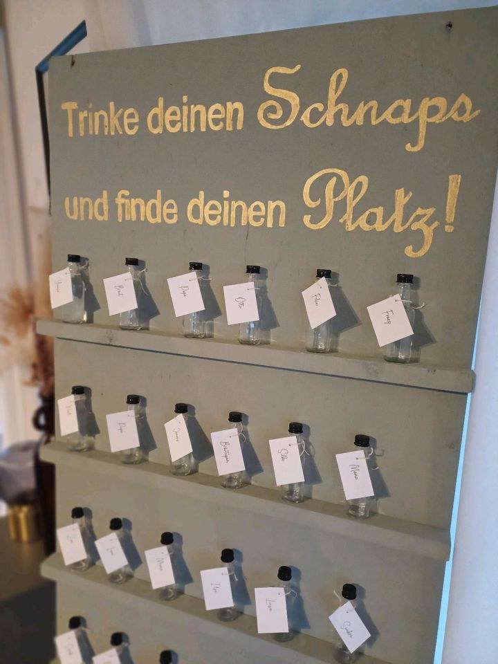 Tischplan Tischordnung Schnapswand mieten bei Candybar & Dekoverleih – 4