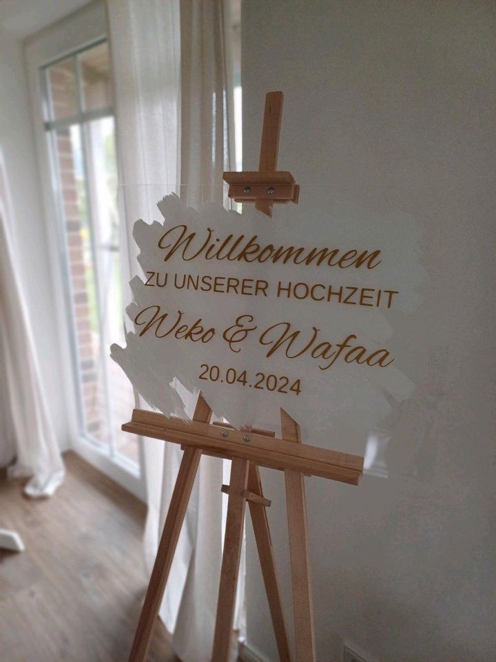 Willkommensschild Hinweisschild Firmenevent mieten in Stelle
