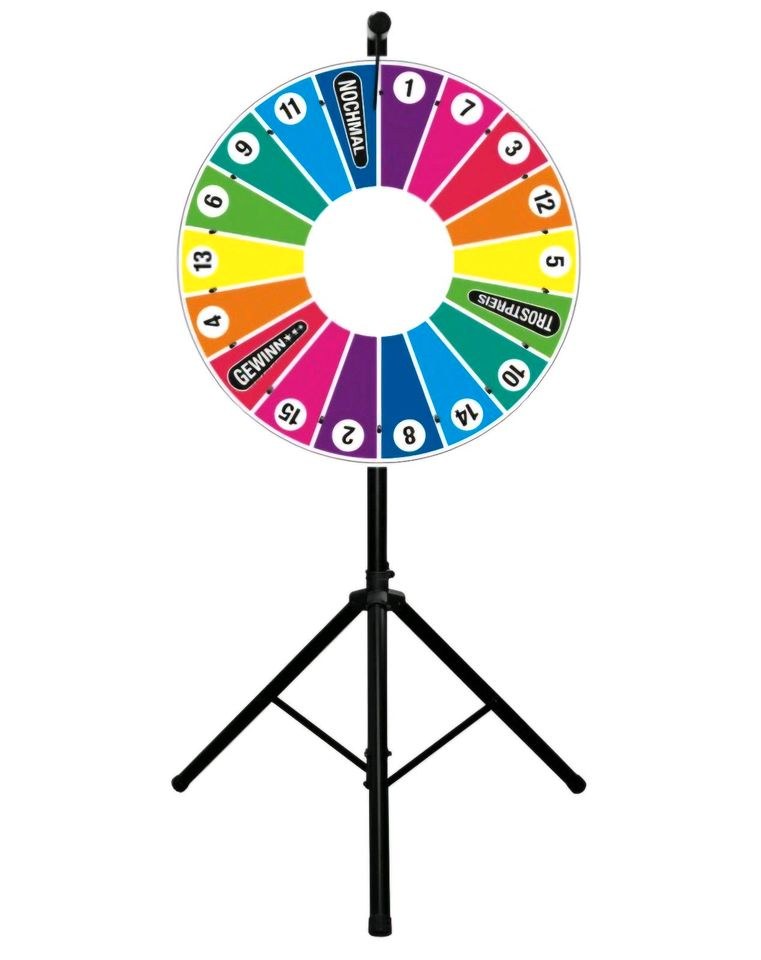 Glücksrad 80cm personalisiert Messe Firmenevent mieten in Stelle – 2