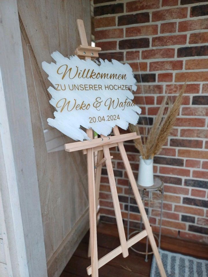 Willkommensschild Hinweisschild Firmenevent mieten in Stelle – 4