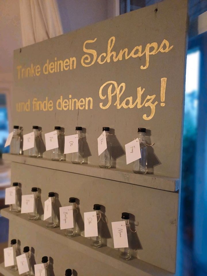 Tischplan Tischordnung Schnapswand mieten bei Candybar & Dekoverleih – 2