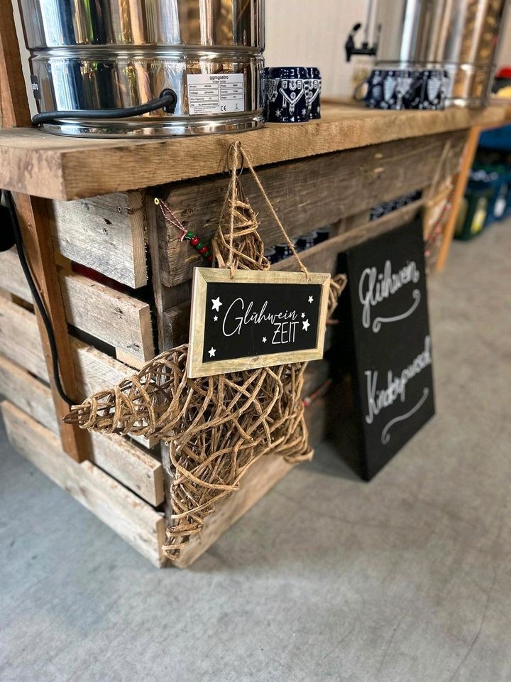 Glühweinbar Glühweinstand Punschkocher mieten in Stelle – mobile Bar – 3