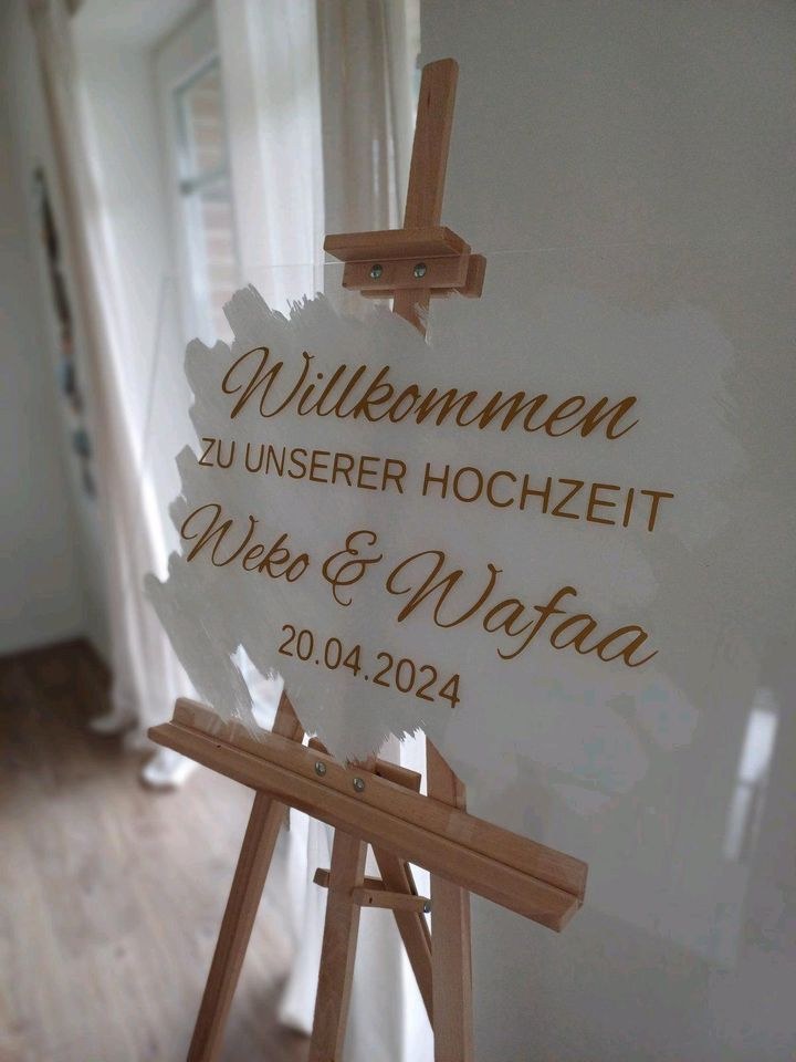 Willkommensschild Hinweisschild Firmenevent mieten in Stelle – 3