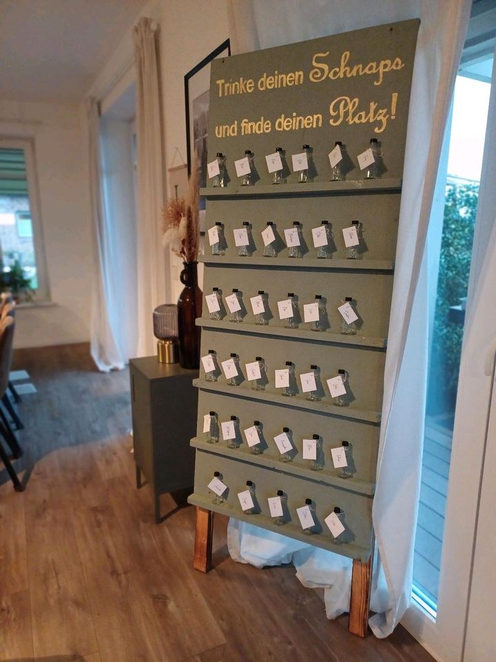 Tischplan Tischordnung Schnapswand mieten bei Candybar & Dekoverleih – 3
