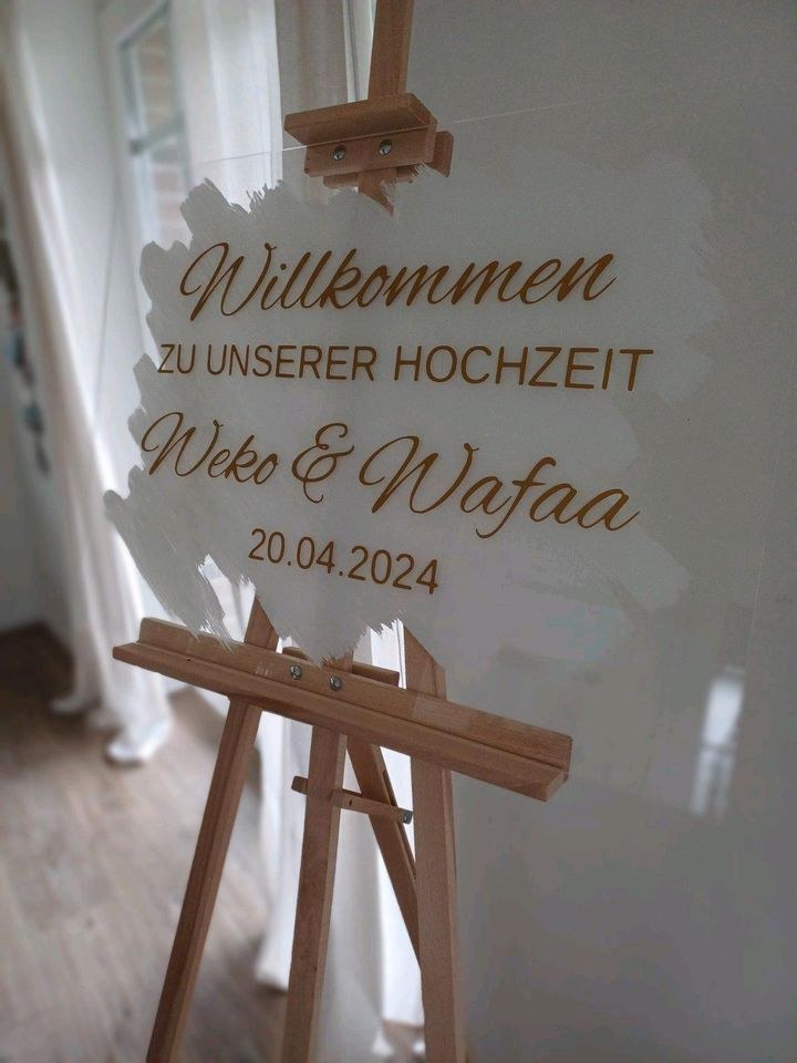 Willkommensschild Hinweisschild Firmenevent mieten in Stelle – 2