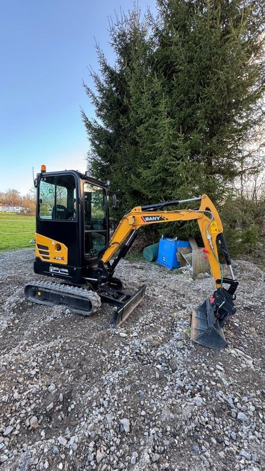 Bagger Minibagger SANY 1,9 Tonnen Lieferung mögl mieten – 3