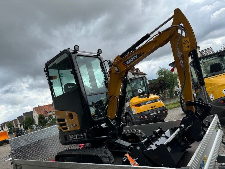 Bagger Minibagger SANY 1,9 Tonnen Lieferung mögl mieten – 4