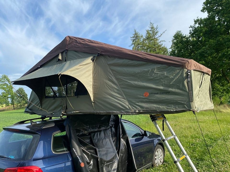Dachzelt 1,40m 1,90m x 2,40m mieten bei Offroad-Camper