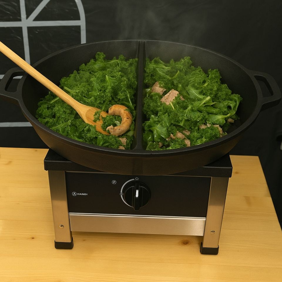 Grillpfanne XXL 65 cm Gusseisenpfanne Paella mieten in Herford