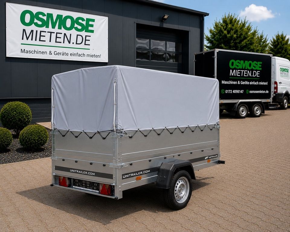 PKW Anhänger Plane 750 kg mieten bei All Clean Hygiene und Technik
