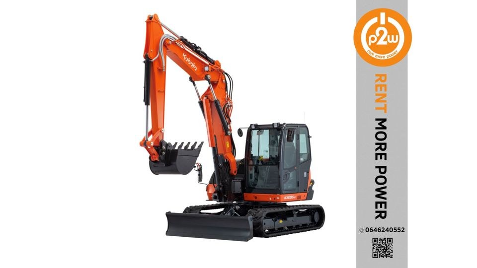 Kubota KX085 5 8,5 T Kettenbagger mieten bei p2w