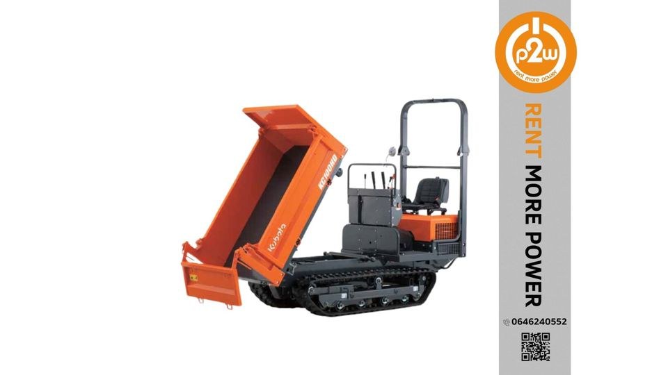 Kubota Kettendumper mieten bei p2w – für Aushub & Schutt